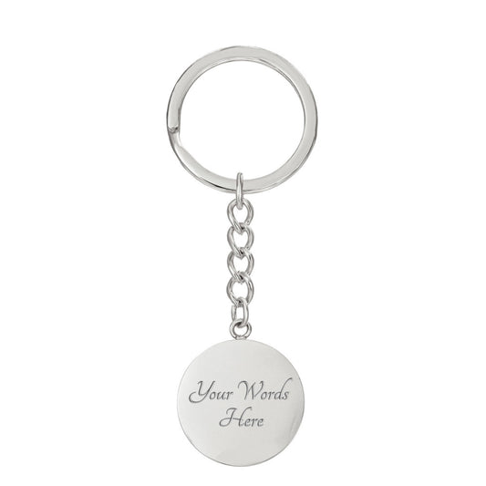 Circle Photo Keychain