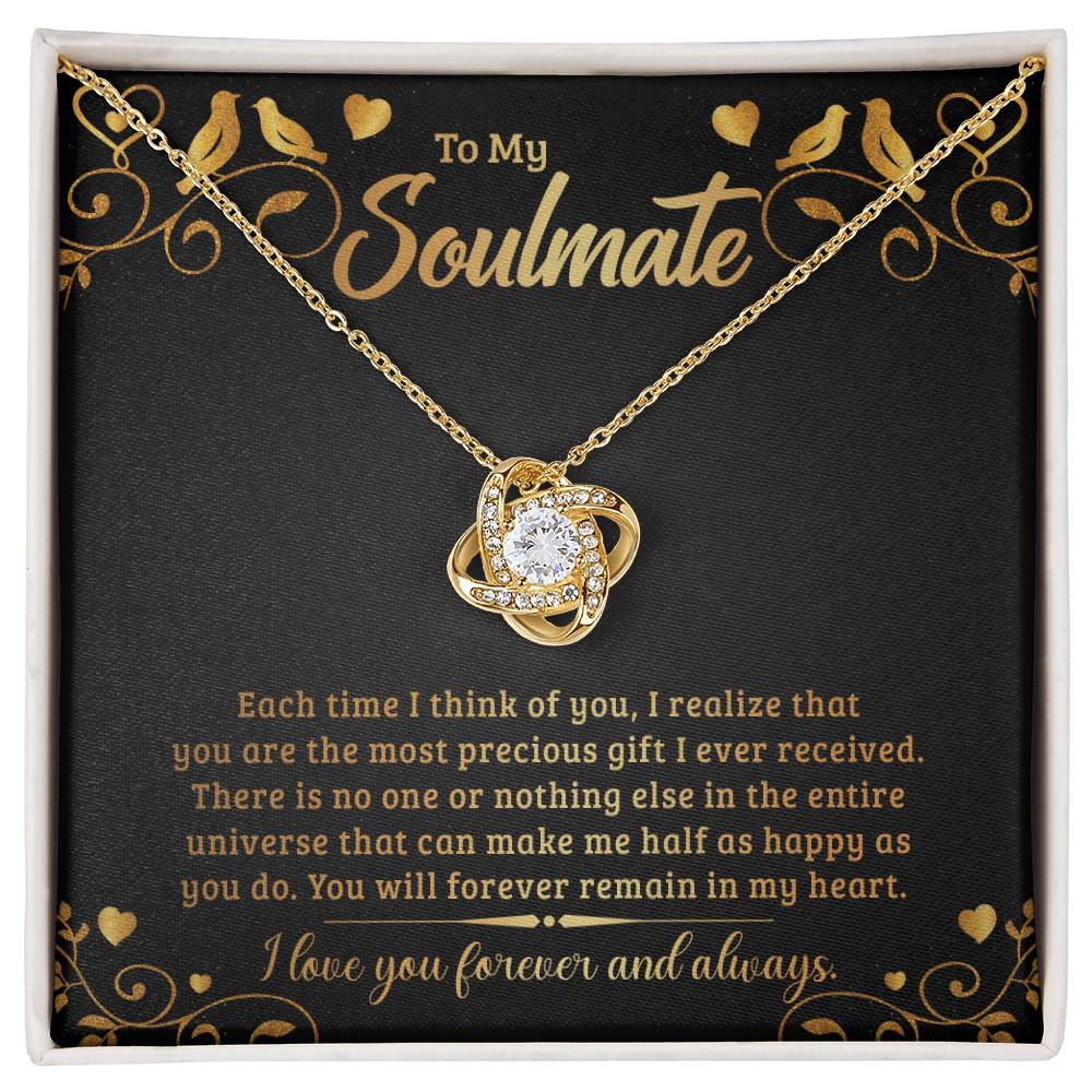 To My Soulmate - The Most Awesome Person In The Whole Wide World - Necklace