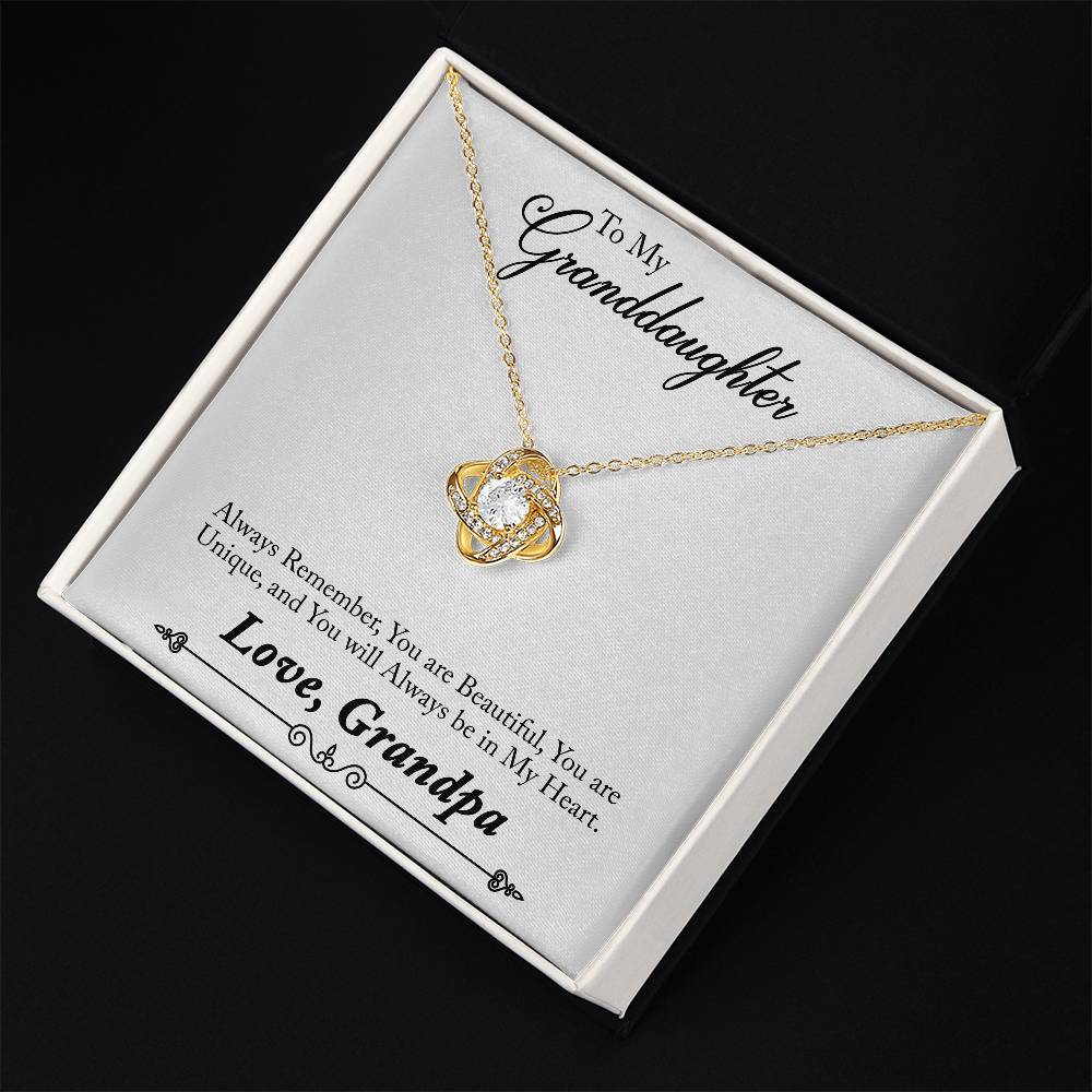 To My Grand daughter - Always Remember How Special You Are To Me - Necklace