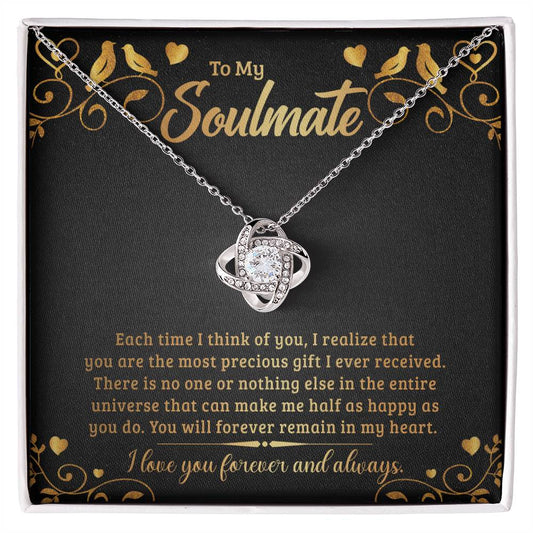 To My Soulmate - The Most Awesome Person In The Whole Wide World - Necklace