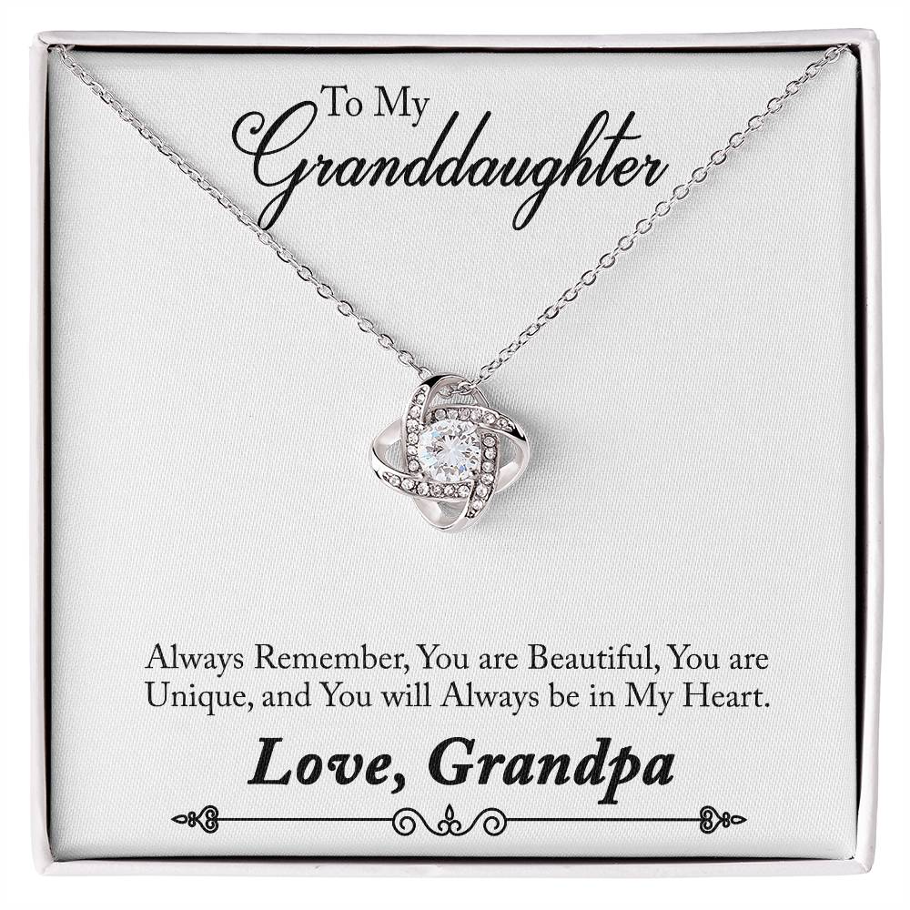 To My Grand daughter - Always Remember How Special You Are To Me - Necklace