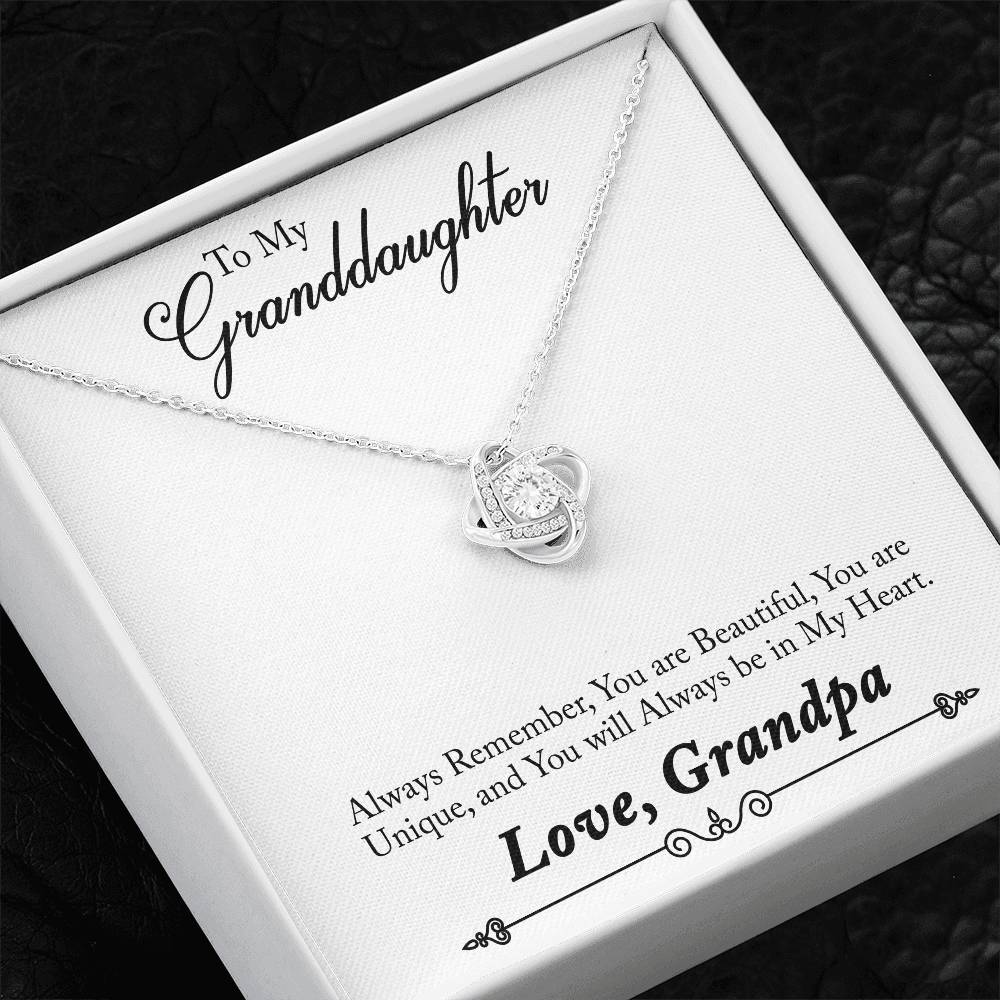 To My Grand daughter - Always Remember How Special You Are To Me - Necklace