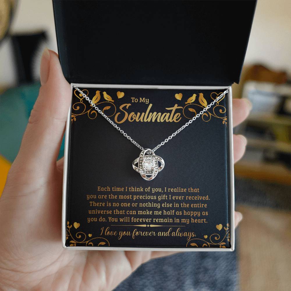 To My Soulmate - The Most Awesome Person In The Whole Wide World - Necklace