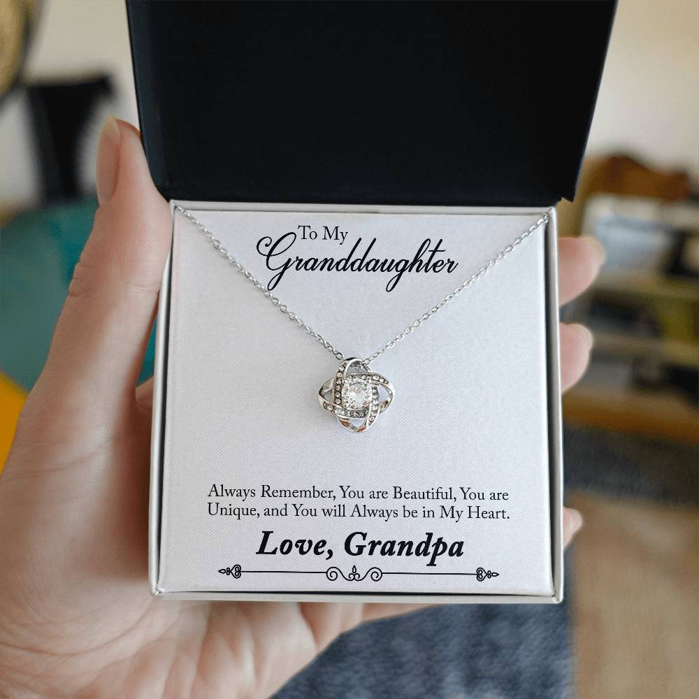 To My Grand daughter - Always Remember How Special You Are To Me - Necklace