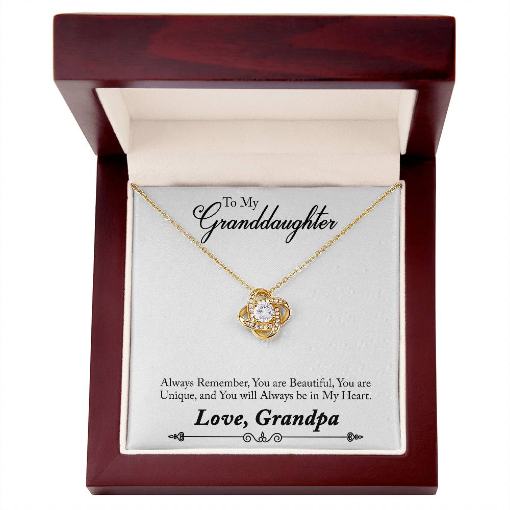 To My Grand daughter - Always Remember How Special You Are To Me - Necklace