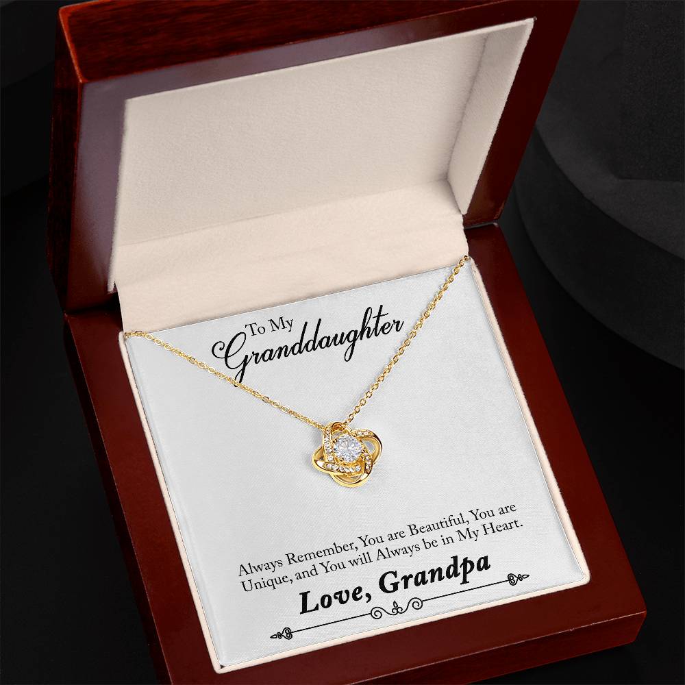 To My Grand daughter - Always Remember How Special You Are To Me - Necklace