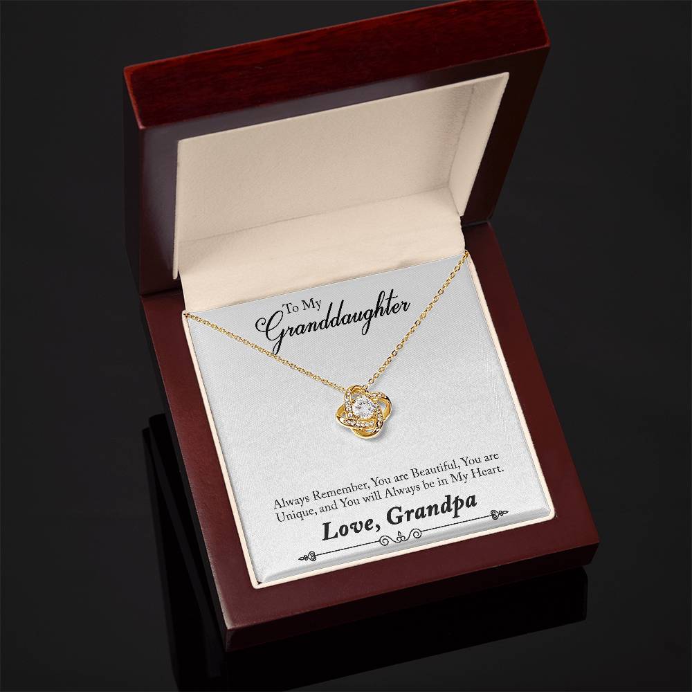 To My Grand daughter - Always Remember How Special You Are To Me - Necklace