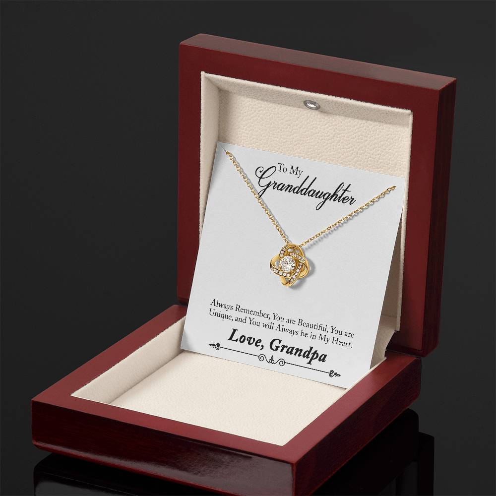 To My Grand daughter - Always Remember How Special You Are To Me - Necklace