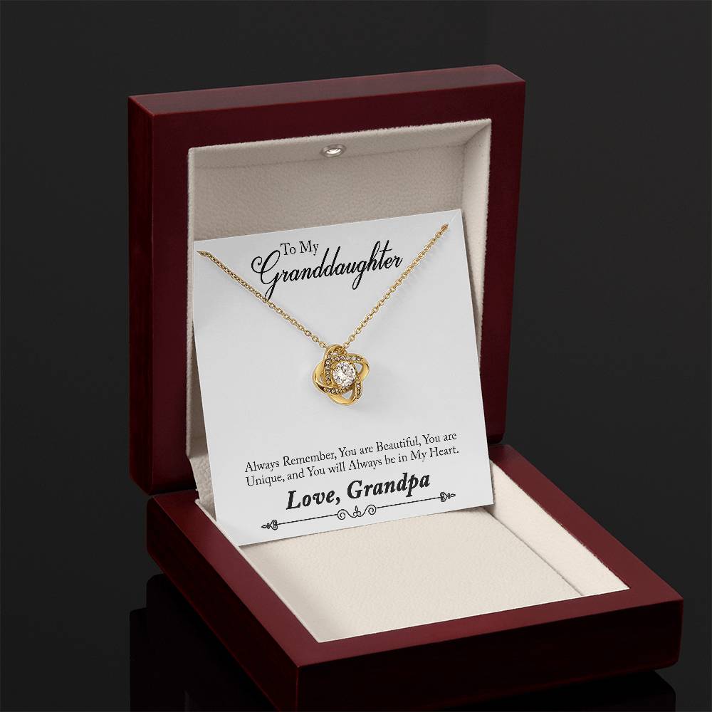 To My Grand daughter - Always Remember How Special You Are To Me - Necklace