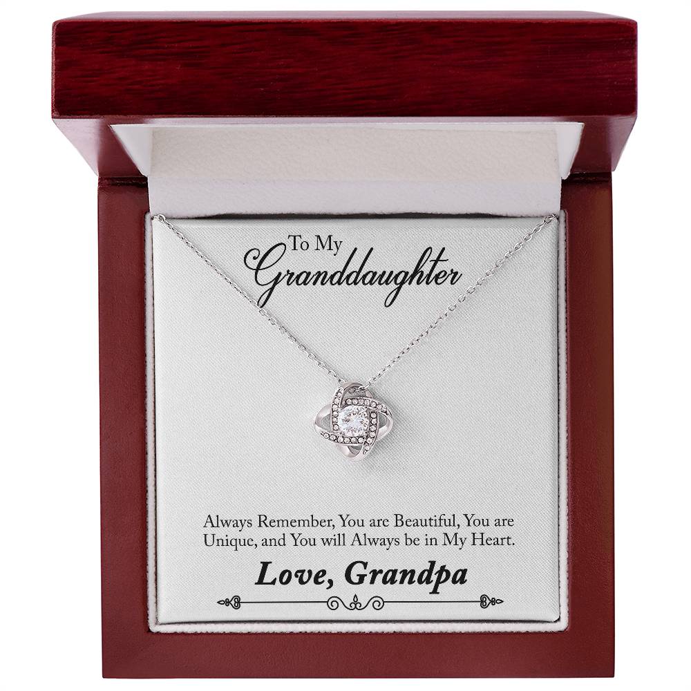 To My Grand daughter - Always Remember How Special You Are To Me - Necklace