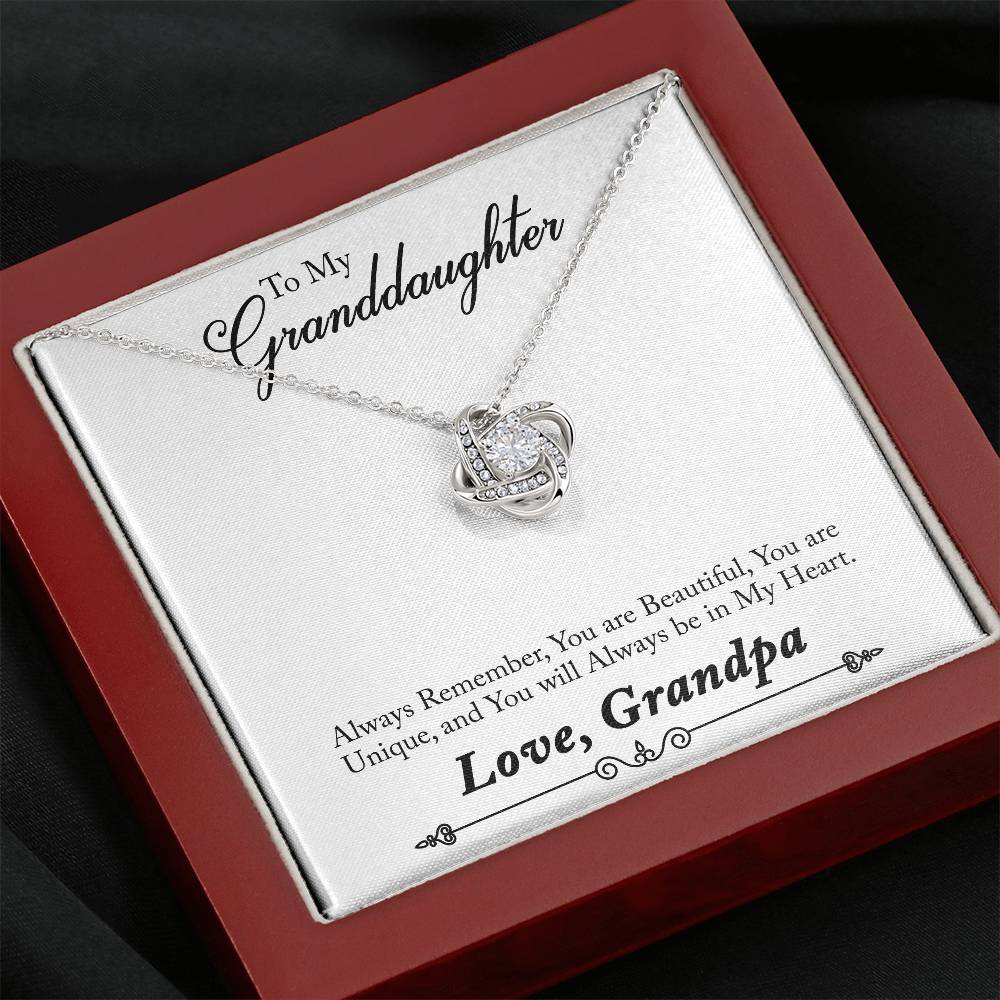 To My Grand daughter - Always Remember How Special You Are To Me - Necklace