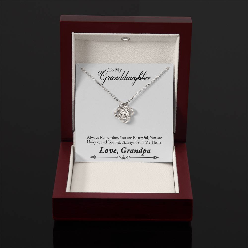 To My Grand daughter - Always Remember How Special You Are To Me - Necklace