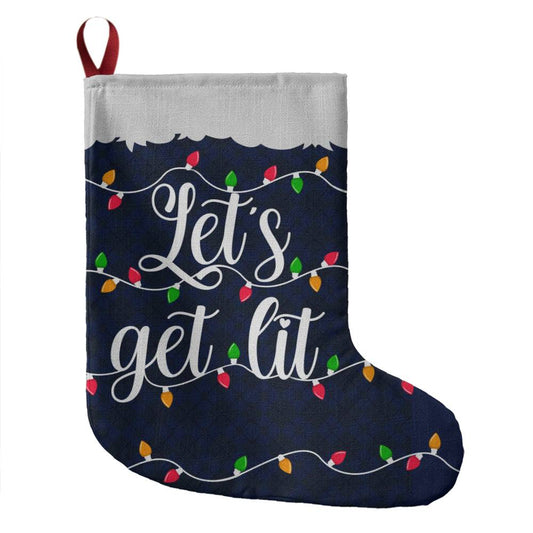 Lets Get Lit Giant Christmas Stockings