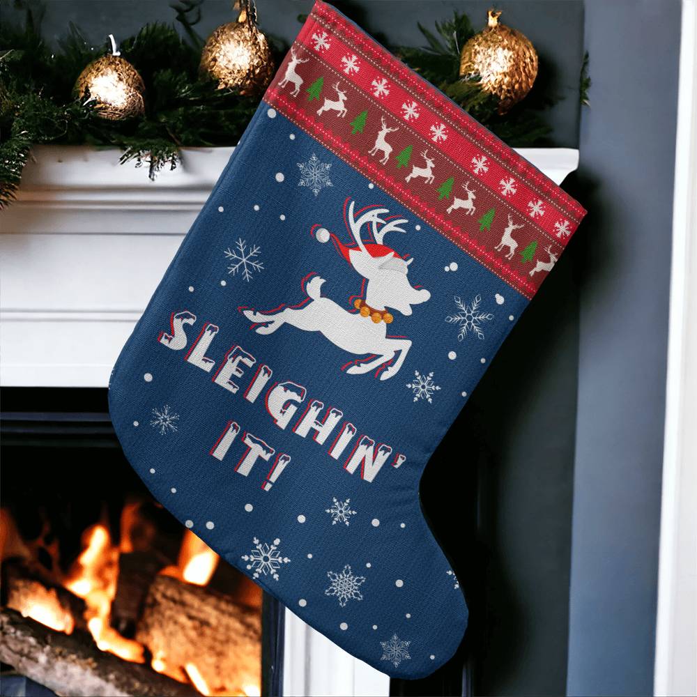 Sleighin' It - Giant Christmas Stocking